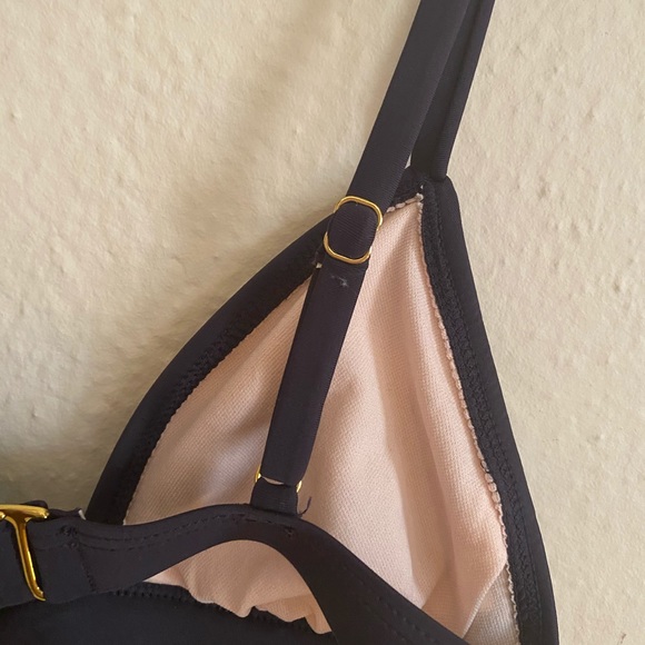 Xhilaration navy eyelet bralette bikini top - Picture 4 of 6